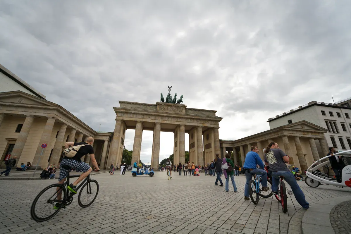 Brandenburg Gate in Berlin on a WW2 itinerary
