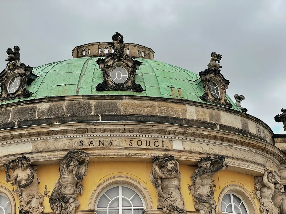 Sanssouci Palace in Potsdam on a Sachsenhausen and Potsdam tour from Berlin