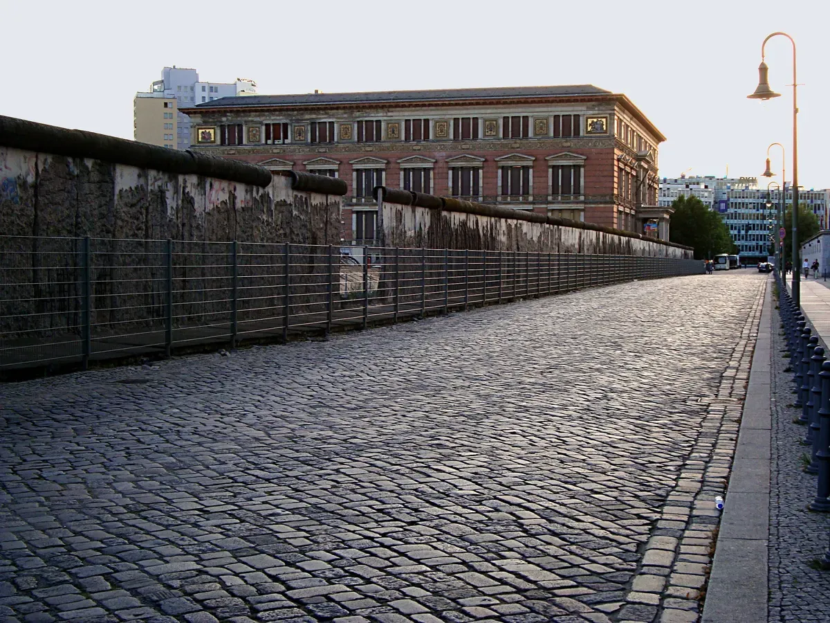 Berlin Wall remnant at Niederkirchnerstrasse on a Third Reich and Cold War walking tour